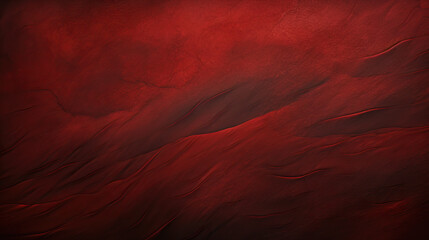 Detailed dark red abstract texture. Red acrylic waves and scratches - obrazy, fototapety, plakaty