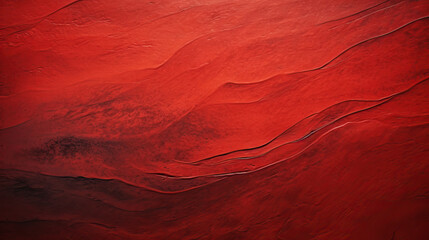 Detailed dark red abstract texture. Red acrylic waves and scratches