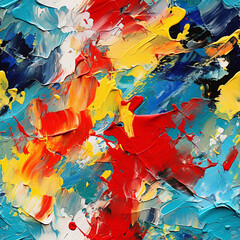 Abstraction from strokes with a palette knife