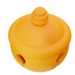 3d illustration of decorated Christmas bells