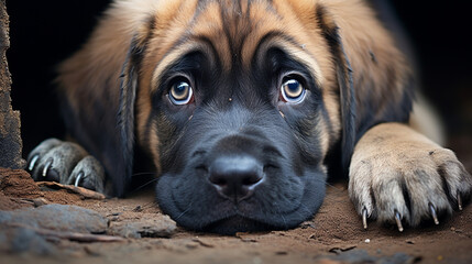 Obraz premium portrait of a dog HD 8K wallpaper Stock Photographic Image 