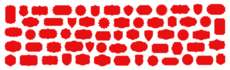 Vintage Ornamental frames. Vintage labels. Sticker. Retro badge elements. Vector illustration.