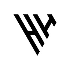 Triangle Letter HH Monogram Logo