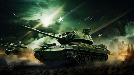 Pakistani tank on 6 september youm-e-difa