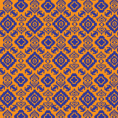 Traditional etnic pattern batik vector