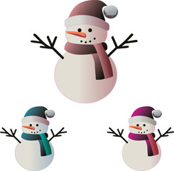 雪だるまセット