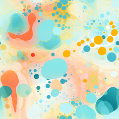 Seamless abstract pattern of bright spots