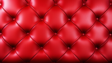 Red leather capitone background texture