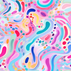 Abstract pattern of colored spots