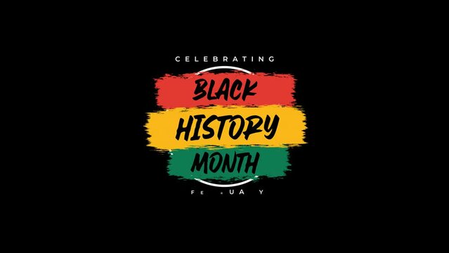 black history month animation february, south africa flag color, celebrating black history month