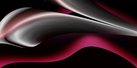 Silver red abstract curved lines graphic design vector background 