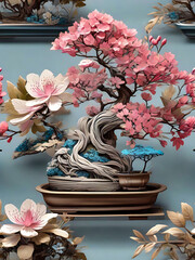 beautiful and charming images of bonsai Ai generator image