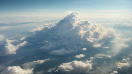 clouds over the mountains