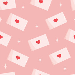 Seamless Valentine's Day pattern with love 