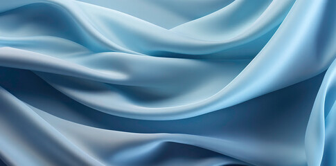 blue silk fabric texture close up