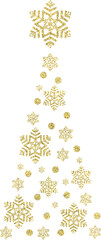 Golden new year illustration with glitter texture