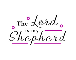 The Lord is My Shepherd – Christian wall art – Christian calligraphy poster