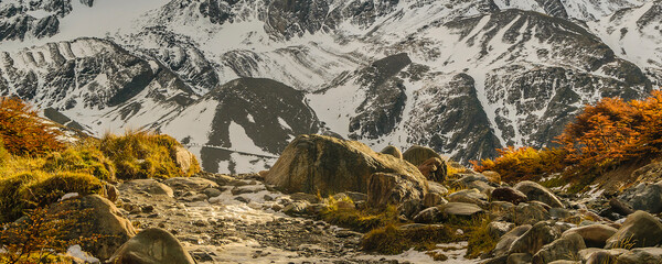 Martial glacier landscape, ushuaia, tierra del fuego, argentina