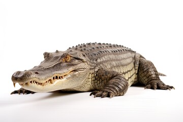 Naklejka premium Crocodile clipart, Reptile illustration