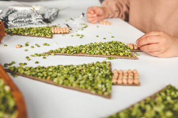 Idea for children's sensory creativity at home