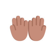 Palms Up Together: Medium Skin Tone