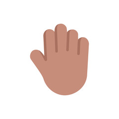 Raised Back of Hand: Medium Skin Tone