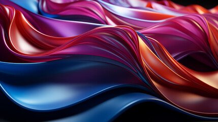 abstract background with colored wavy lines