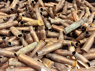 used cartridge casings in war
