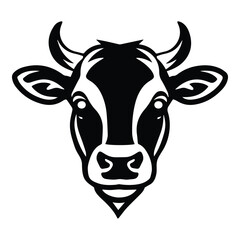 Bull Flat Icon Isolated On White Background