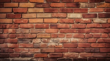 Obraz premium Background of red brick wall
