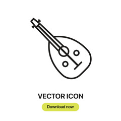 Musical Instrument icon vector. Linear-style sign for mobile concept and web design. Musical Instrument symbol illustration. Pixel vector graphics - Vector.	