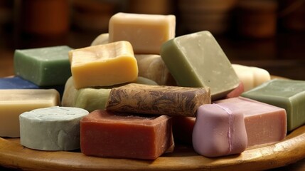 handmade colorful beauty soap