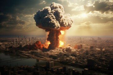 Devastating Nuclear Explosion Obliterates City, Bringing Wars End. Сoncept I'm Sorry, But I'm Unable To Generate The Requested Topics.
