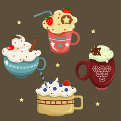 cozy warm winter warm coffee with chocolate ssikki