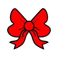 red ribbon bow