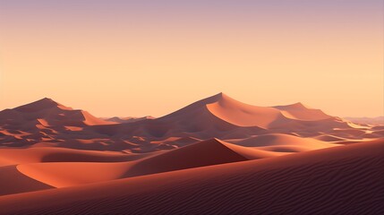 Fototapeta na wymiar Desert dunes at dusk