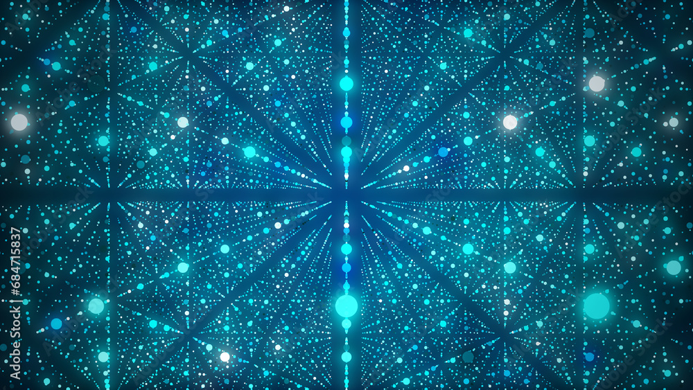 Poster abstract futuristic infinity speed background. digital hyperspace with stars explosion. dynamic moti