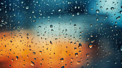 rain drops on glass windows