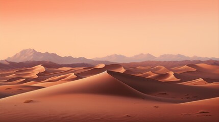 Desert dunes at dusk