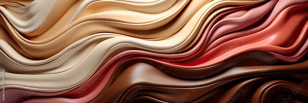 Leinwandbilder a vibrant and dynamic abstract background filled with a multitude of bright colors and wavy lines.