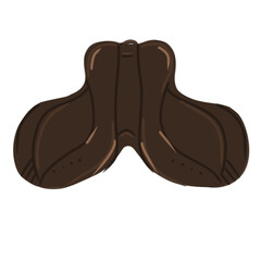 brown saddle