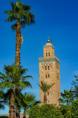 Fototapeta premium Morocco. Marrakesh. The minaret of the Koutoubia
