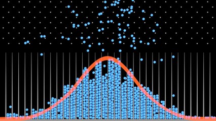 normal distribution gauss bell curve 3d representation. Can be used to represent statistics and probability theory, financial anticipation or economy data