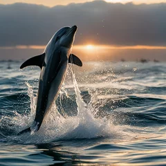 Fotobehang dolphin jumping out of the water © KKY