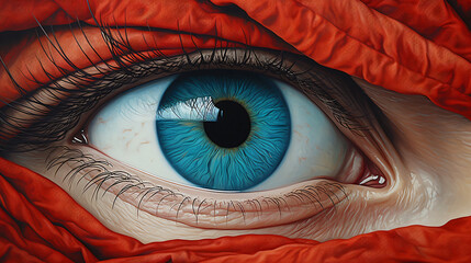 Beautiful eye in the eye - Powered by Adobe