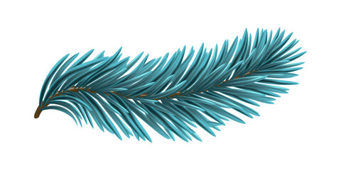 Fototapeta premium Blue Christmas Fir Branch