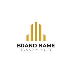 premium vector building logo in modern and minimalist style with creative concept idea