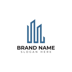 premium vector building logo in modern and minimalist style with creative concept idea