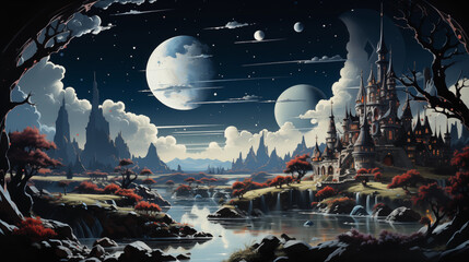 Fictional Planet Landscape