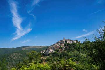 View of Labro, historic village in Rieti province